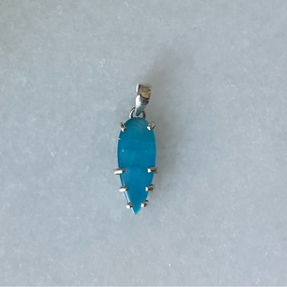 NWOT Sundance Icicle Pendant, Smithsonite, Sterling Silver